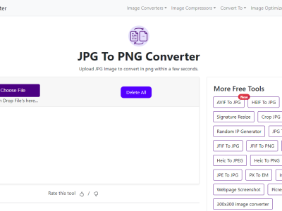JPG to PNG Conversion tools (Blog)